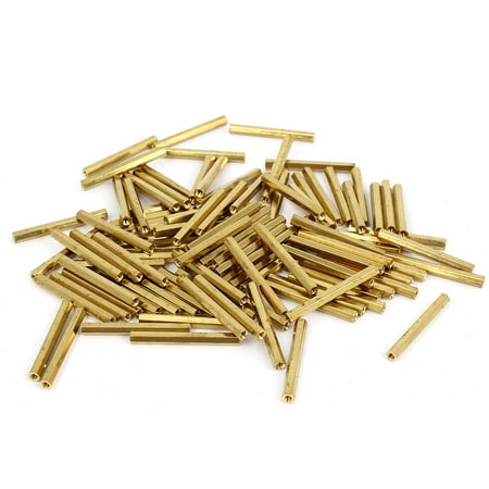 Pc 100 M2 Laiton Filetage femelle pilier Impasse entretoise Hex 15mm longueur